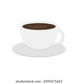 taza de café aislado sobre fondo blanco