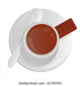 coffee cup isolated on white
