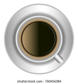 Coffee cup isolated on white background, Vector illustration