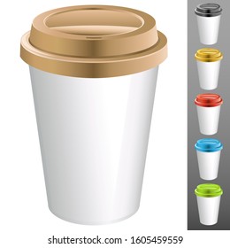 coffee cup isolated - real vector design