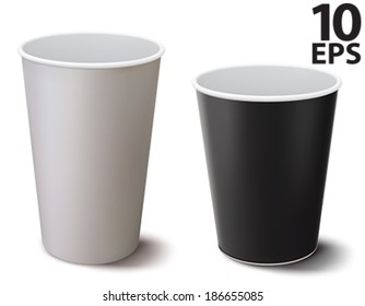 Coffee cup isolated. Set. Vector illustration