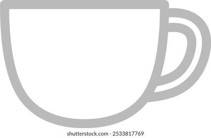 Icono aislado del Vector de la taza de café