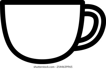 Coffee cup isolated vector icon