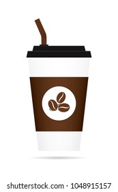 Coffee cup isolated. Coffee cup vector illustration.