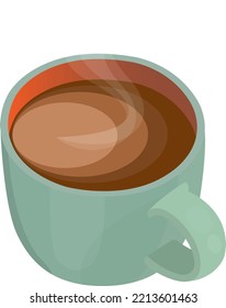 Coffee cup isolated vector illustration for decor