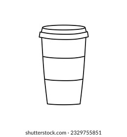 Coffee cup isolated vector illustration. Coffee cup vector icon.