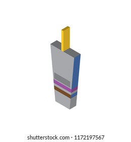 Coffee cup isometric left top view 3D icon