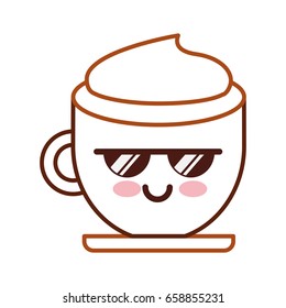 coffee cup kawaii character