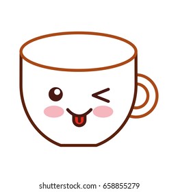 coffee cup kawaii character