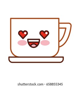 coffee cup kawaii character