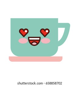 coffee cup kawaii character