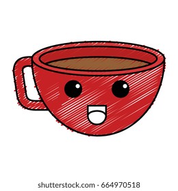 coffee cup kawaii character