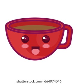 coffee cup kawaii character