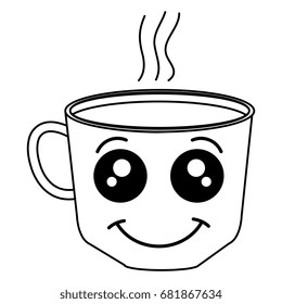 coffee cup kawaii character