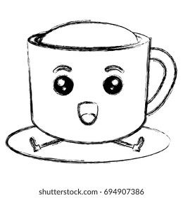 coffee cup kawaii character