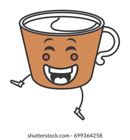 coffee cup kawaii character