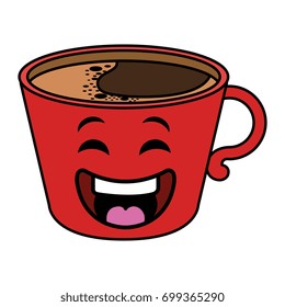 coffee cup kawaii character
