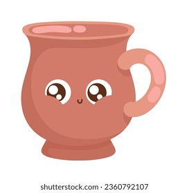 coffee cup kawaii cute icon isolated