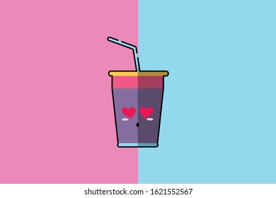 Coffee Cup Kawaii Cute Illustration Character 