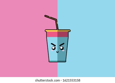 Coffee Cup Kawaii Cute Illustration Character 