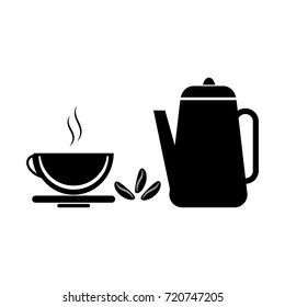 coffee cup and kettle 