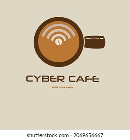 coffee cup label concept menu logo