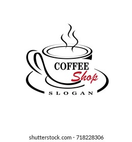 coffee cup label concept menu