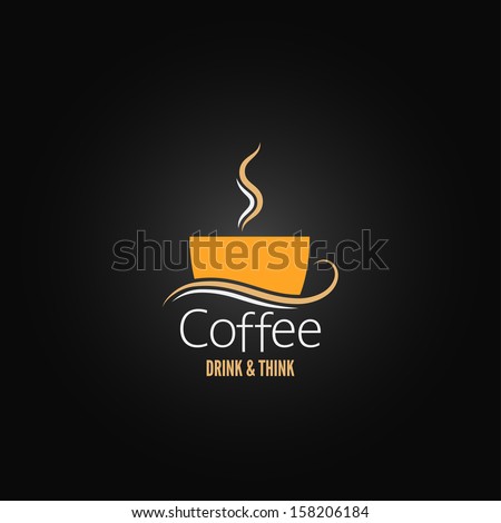 coffee cup label concept menu