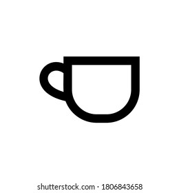 Coffee Cup Label Icon illustration.