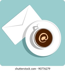 coffee cup letter