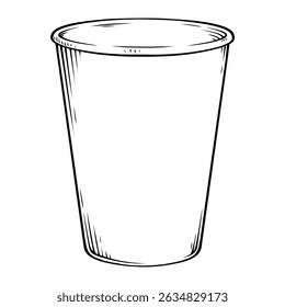 handgezeichnete Illustration einer Kaffeetasse