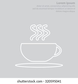 Coffee cup line icon