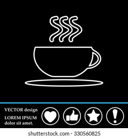 Coffee cup line icon