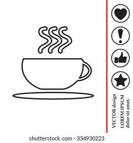 Coffee cup line icon