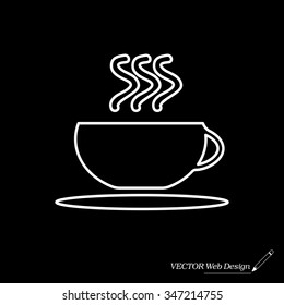 Coffee cup line icon