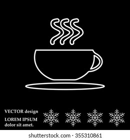 Coffee cup line icon