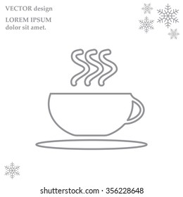 Coffee cup line icon