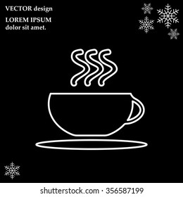 Coffee cup line icon