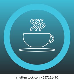 Coffee cup line icon