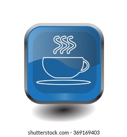 Coffee cup line icon