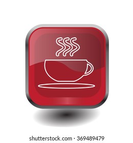 Coffee cup line icon