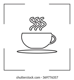 Coffee cup line icon