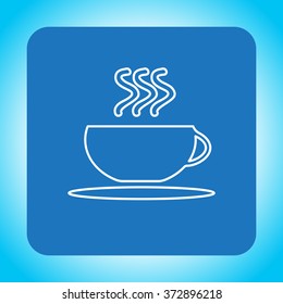 Coffee cup line icon