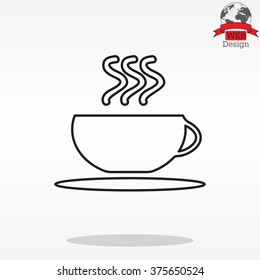 Coffee cup line icon