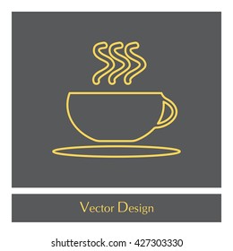Coffee cup line icon