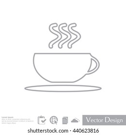 Coffee cup line icon