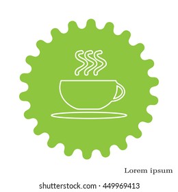 Coffee cup line icon