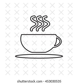 Coffee cup line icon