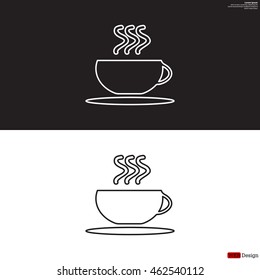 Coffee cup line icon