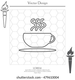 Coffee cup line icon